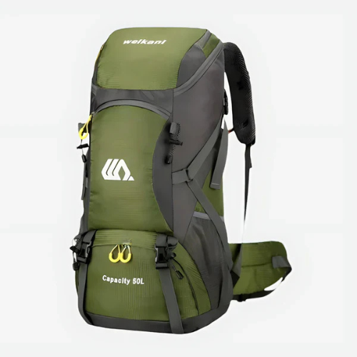 50L Hiking Backpack for Men and Women – Waterproof Nylon Travel Bag with Multiple Compartments