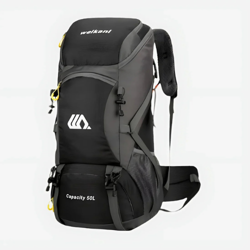 50L Hiking Backpack for Men and Women – Waterproof Nylon Travel Bag with Multiple Compartments