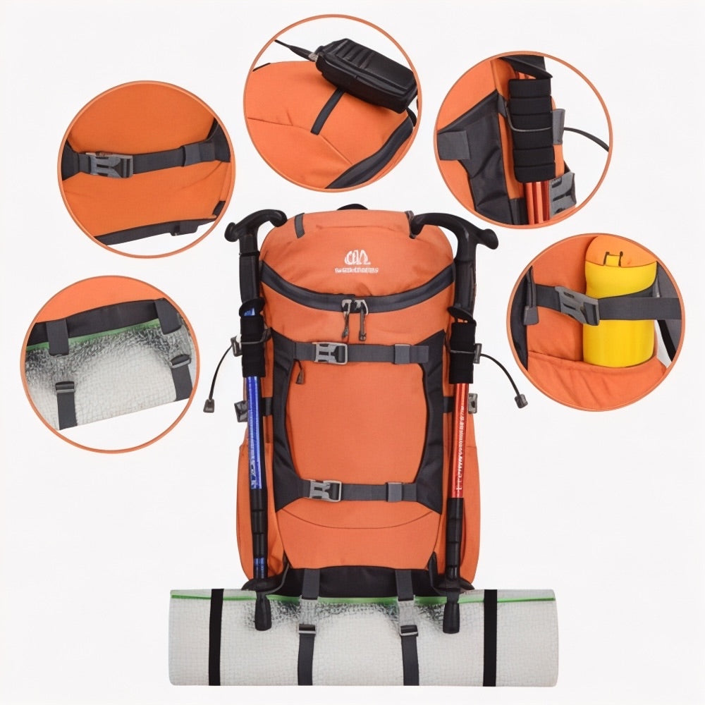30L Hiking Backpack Hydration Waterproof Lightweight with Straw Hole for Outdoor Sports