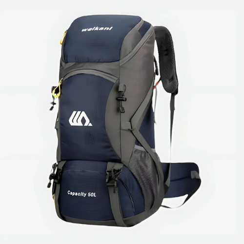 50L Hiking Backpack for Men and Women – Waterproof Nylon Travel Bag with Multiple Compartments