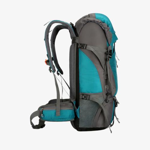 70L Hiking Backpack with Rain Cover – Waterproof Nylon Outdoor Travel & Camping Pack