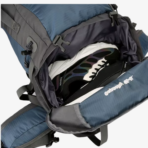 70L Water-Resistant Hiking Backpack — Rain Cover Included