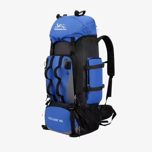 90L Water-Resistant Hiking Backpack — Rain Cover, Multi-Day