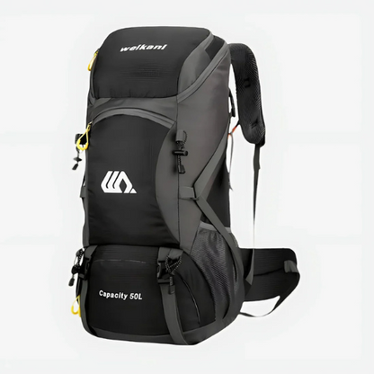 50L Hiking Backpack for Men and Women – Waterproof Nylon Travel Bag with Multiple Compartments