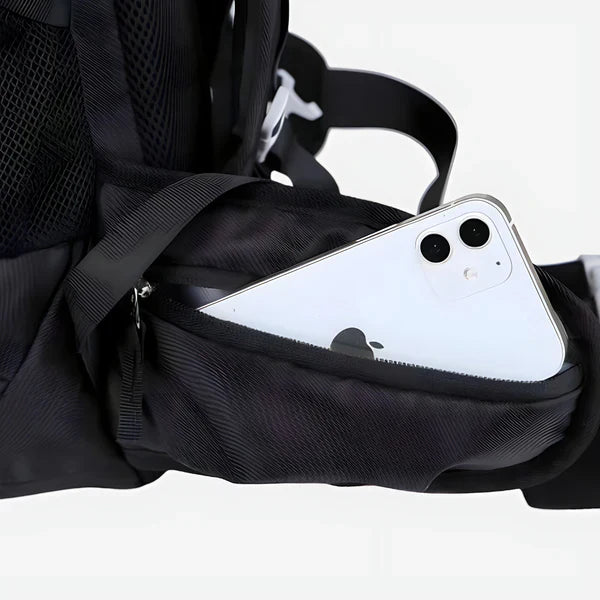 50L Water-Resistant Hiking Backpack — Rain Cover Included