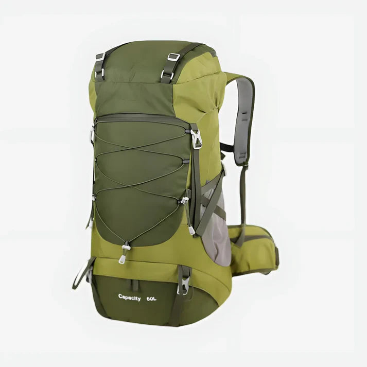 50L Water-Resistant Hiking Backpack — Rain Cover Included