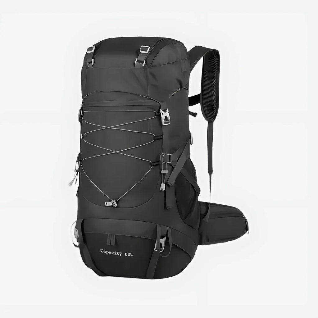 50L Water-Resistant Hiking Backpack — Rain Cover Included