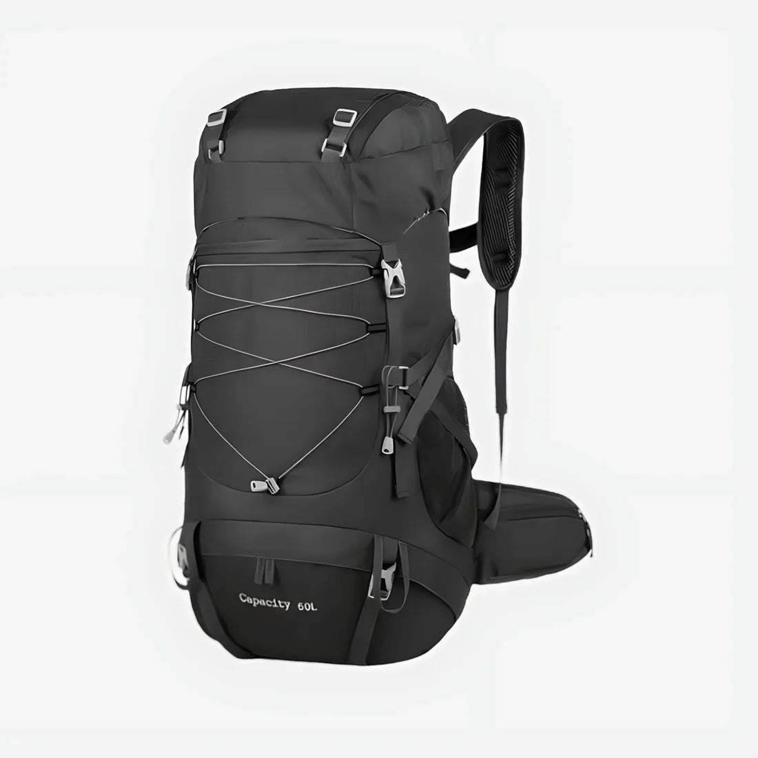 50L Water-Resistant Hiking Backpack — Rain Cover Included